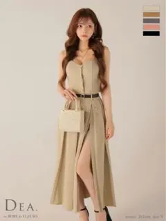 DEA ベージュ マキシドレス M ベージュ