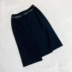 ミッシェルクラン ＊ スカート ラップ風スカート ブラック (38) ミディ丈のサムネイル