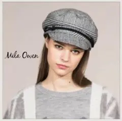Mila Owen チェック柄 キャスケット