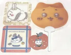 치이카와 베이커리 참신 우치와 코스터 세트 하치와레 우사기