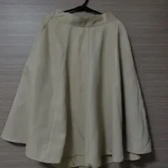 earth music&ecology ベージュ フレアスカート