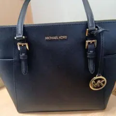 MICHAEL KORS ネイビー トートバッグ