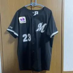 希少】千葉ロッテ 石川慎吾選手 ブラックサマーユニフォーム 2024