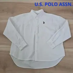 美品【U.S. POLO ASSN】刺繍オックスボタンダウンオーバーシャツ
