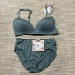新品　グリーン系　5L ブラジャーショーツセット　匿名配送