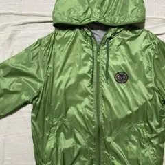 ●セルジオタッキー二●リバーシブルナイロンジャケット L グリーン パーカー