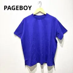 PAGEBOY 半袖　Tシャツ　オーバーサイズ　ゆったり　大きめ　青　綿100のサムネイル
