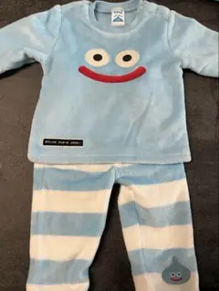 【新品】ドラクエベビー＆キッズ フリースパジャマ スライム 90