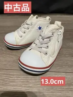 【中古品】コンバース オールスター kidsスニーカーサイズ13.0cmホワイト