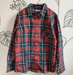 ●ロデオクラウンズ チェックシャツ ネルシャツ 2 レッド系