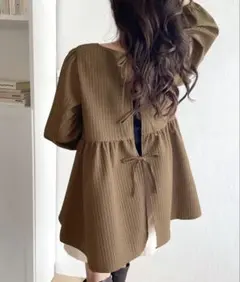 mily bilet レディース　ファッション　前後2￼WAYブラウス　美品