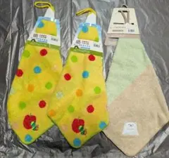 ループ付タオ はらぺこあおむし 2枚+くまちゃん