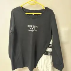 ブラック 長袖カットソー