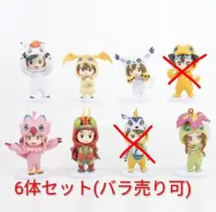 デジモンアドベンチャー　デジモン　着ぐるみ　フィギュア　6体セット