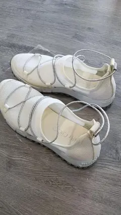 【正規店購入】ジミーチュウ JIMMY CHOO 春夏 メッシュ スニーカー 白