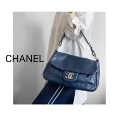 激レア♡CHANEL ワイルドステッチ　ネイビー　マトラッセ ショルダーバッグ
