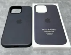 iPhone16Promax シリコンケース ブラック