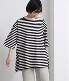 yuni 60/2ハイト天竺ボーダー　big Tシャツのサムネイル