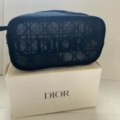 Dior ノベルティー　黒メッシュポーチ