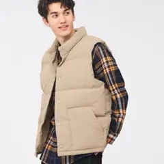 GU ジーユー ヒートパデッドベスト Lベージュ 美品