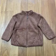 ユニクロ UNIQLO ブラウン フリースジャケット アウター 100センチ