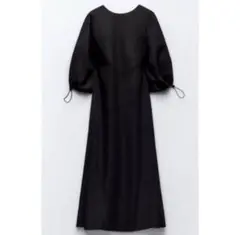 ZARA(タグ付き新品未使用)スリット入りミディワンピース