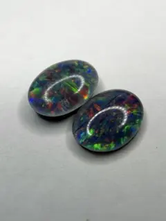 ブラックオパール　2個 1.900ct No.319