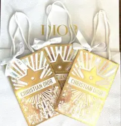 CHRISTIAN DIOR ホリデー 2025 ショップ袋 3個セット
