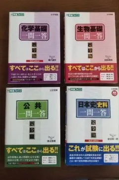 化学基礎、生物基礎、日本史、公共、政治・経済、情報Iセット 共通テスト3冊セット【ほぼ未使用】 （生物基礎・公共政治経済・日本史