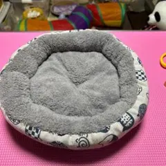 最終値ペット用ベッド ふわふわ クッション 猫 犬 小動物 グレー