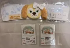 ダッフィー&フレンズ　ホワイトウィンタータイムワンダーズ　フリー切符　スリーブ