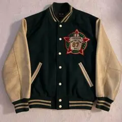 極美品 希少 VAN JACKET スタジャン フルデコ 牛革 グリーン 極美品 希少 VAN JACKET スタジャン フルデコ 牛革 グリーン