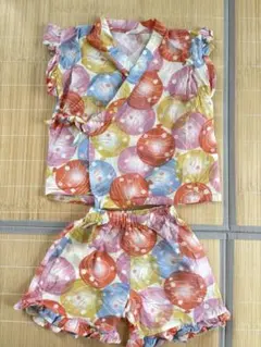 カラフル提灯模様 浴衣ドレス 80cm