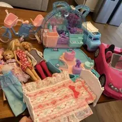 まさお様専用リカちゃんゆめいろヘアメイクバック・車・ベッドなど