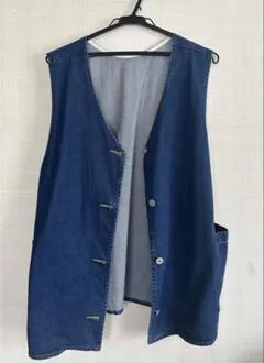 【3/28限定価格】デニムベスト＆フレアスカートセットアップ