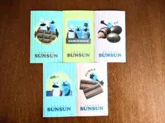 パペットスンスン ステッカー　シール 5枚セット　セブンイレブン