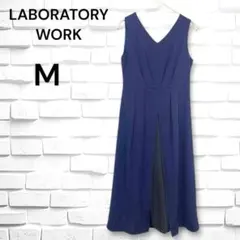 LABORATORY WORK ◆ノースリーブワンピース風パンツドレス(M) 紺