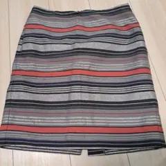 お値下げ中 レディースブランド バナナリパブリック ストライプタイトスカート
