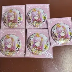 プロセカ はぴこれ バースデーギフトシリーズ 巡音ルカ 箔押し缶バッジ D 5点