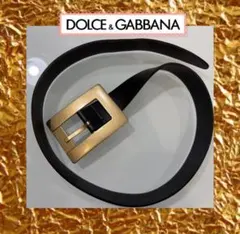 DOLCE & GABBANA ドルガバ 黒レザーベルト 85cm 34インチのサムネイル