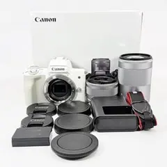 美品　Canon EOS Kiss M ダブルズームキット 2026年最新】eos kiss m ダブルズームキットの人気アイテム - メルカリ