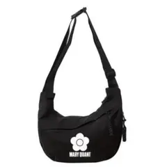 MARY QUANT ショルダーバッグ グラフィック ロゴ ショルダーバッグ 黒