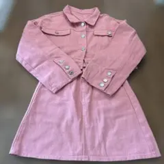 ピンク デニムジャケットセットアップ