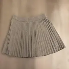 【新品タグ付き】ZARAグレー プリーツスカート XSサイズ