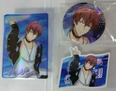 アイナナ トウマ　シャッフルユニット　クリカ 缶バッジ ステッカー