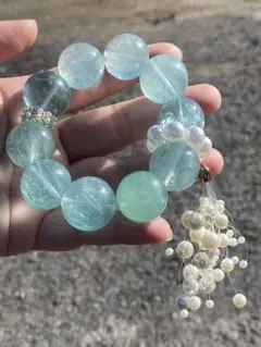 Berry様♥️ラリマー 大玉16.6mm＆ブルートパーズ天然石ブレスレット