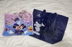 新品　上海ディズニー限定10周年 ショッピングバッグエコバッグ 2点のサムネイル
