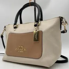 【COACH】コーチ　クリスティ　ハンドバッグ　アイボリー　ベージュ　C6828 COACH】コーチ クリスティ ハンドバッグ アイボリー ベージュ C6828