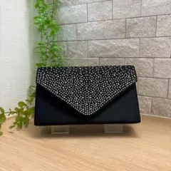 ✨新品✨3way パーティーバッグ 結婚式 クラッチ ショルダー ビジュー 黒