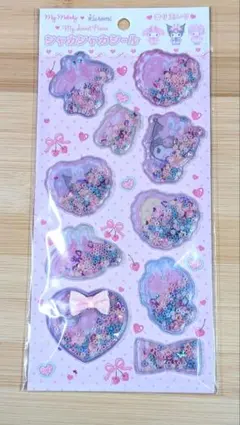 シャカシャカシール　マイメロディ　香り玉入り